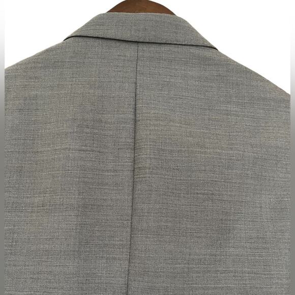 Zanetti Lanificio Di Biella Men's Gray Porto Suit Jacket 44L NWT MSRP $395 - Picture 4 of 12